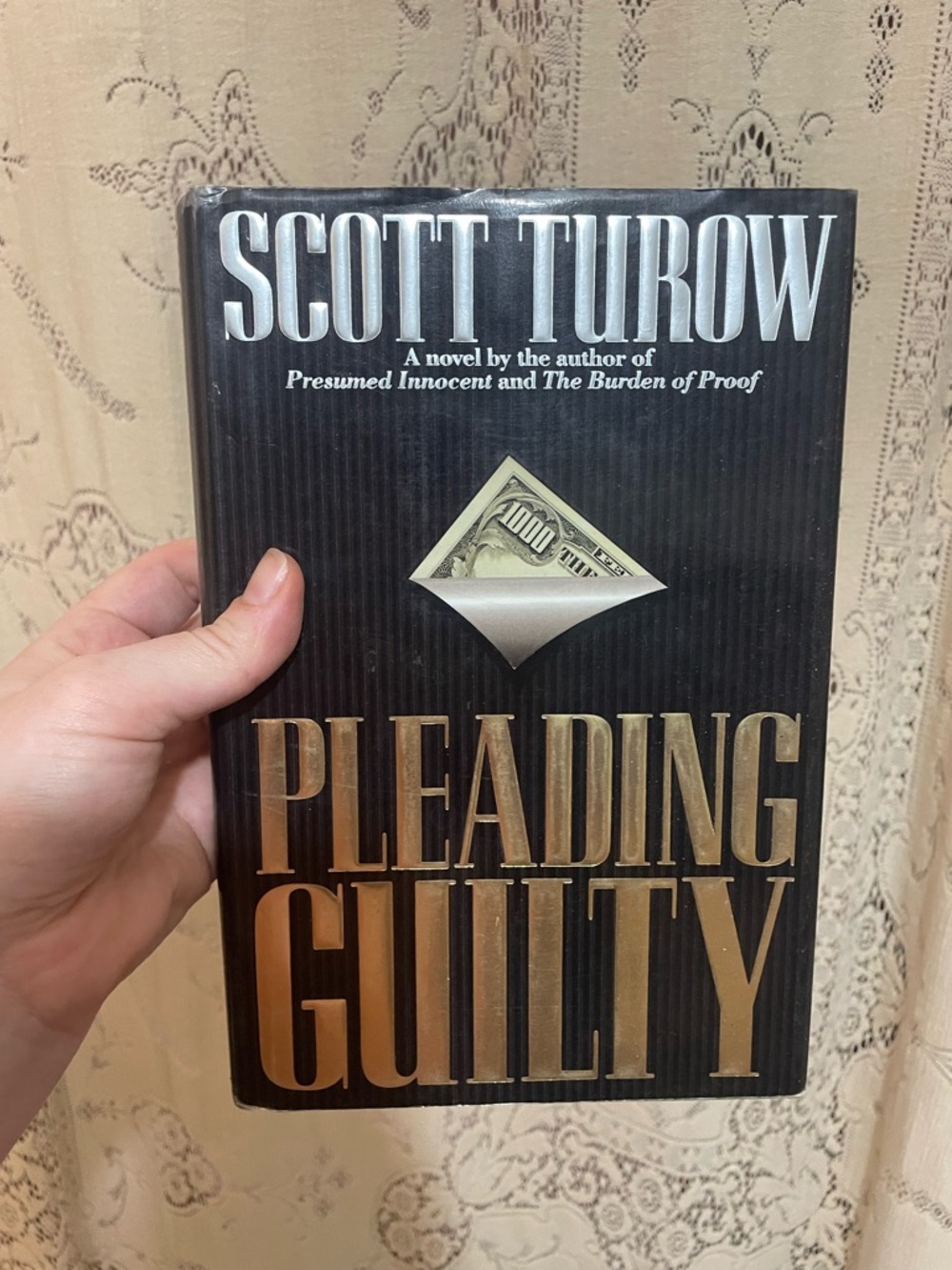 Scott Turow "Pleading Guilty" Hardcover - Black & Gold